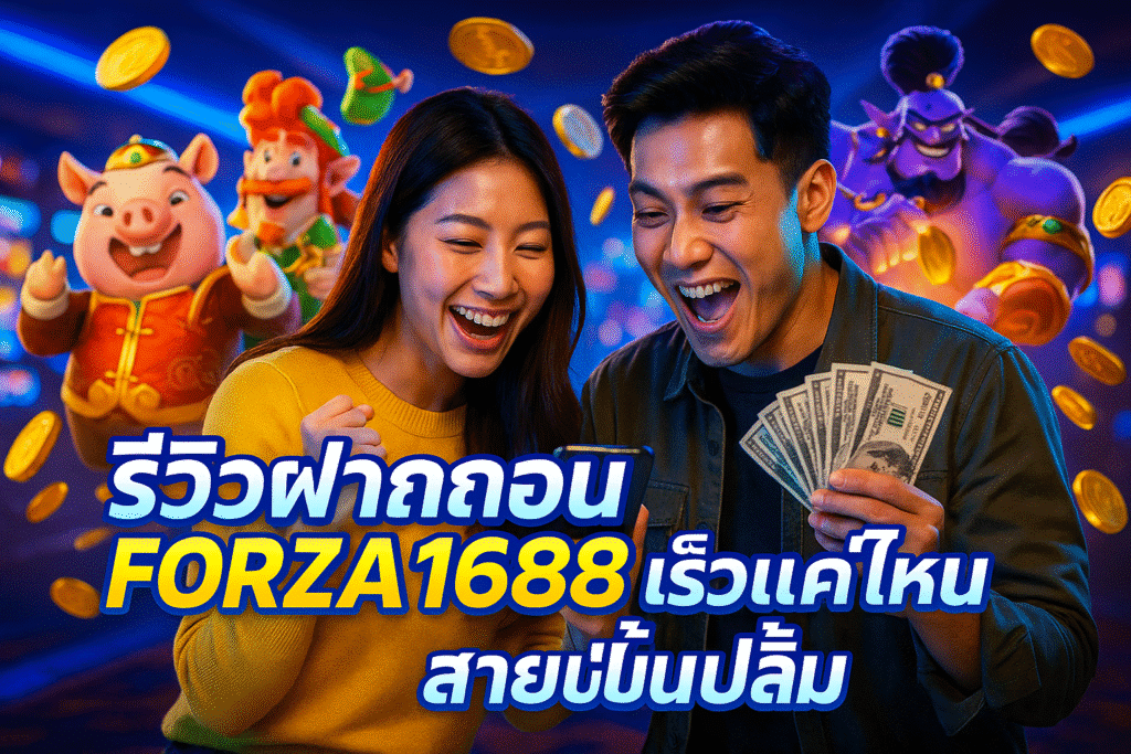 รีวิวฝากถอน FORZA1688 เร็วแค่ไหนสายปั่นปลื้ม